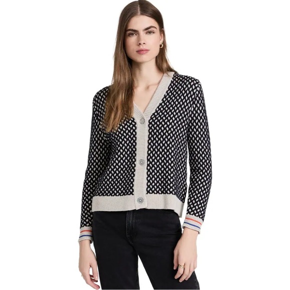 KULE Sweaters - KULE Barton Cardigan in Navy Size Medium